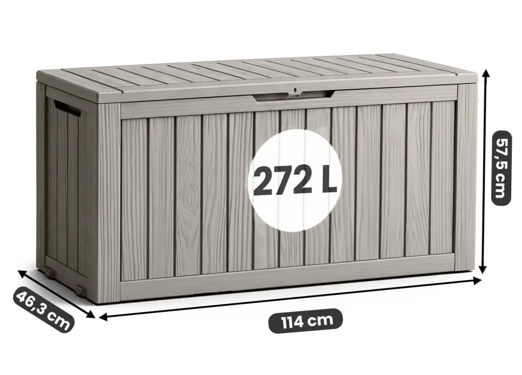 Lada depozitare de gradina Akord 272L (Gray) - 4