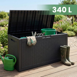 Lada depozitare de gradina Akord 340L (Black) Thumb