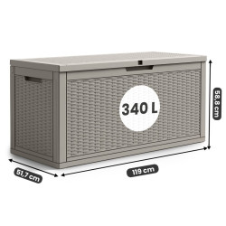 Lada depozitare de gradina Akord 340L (Gray) Thumb