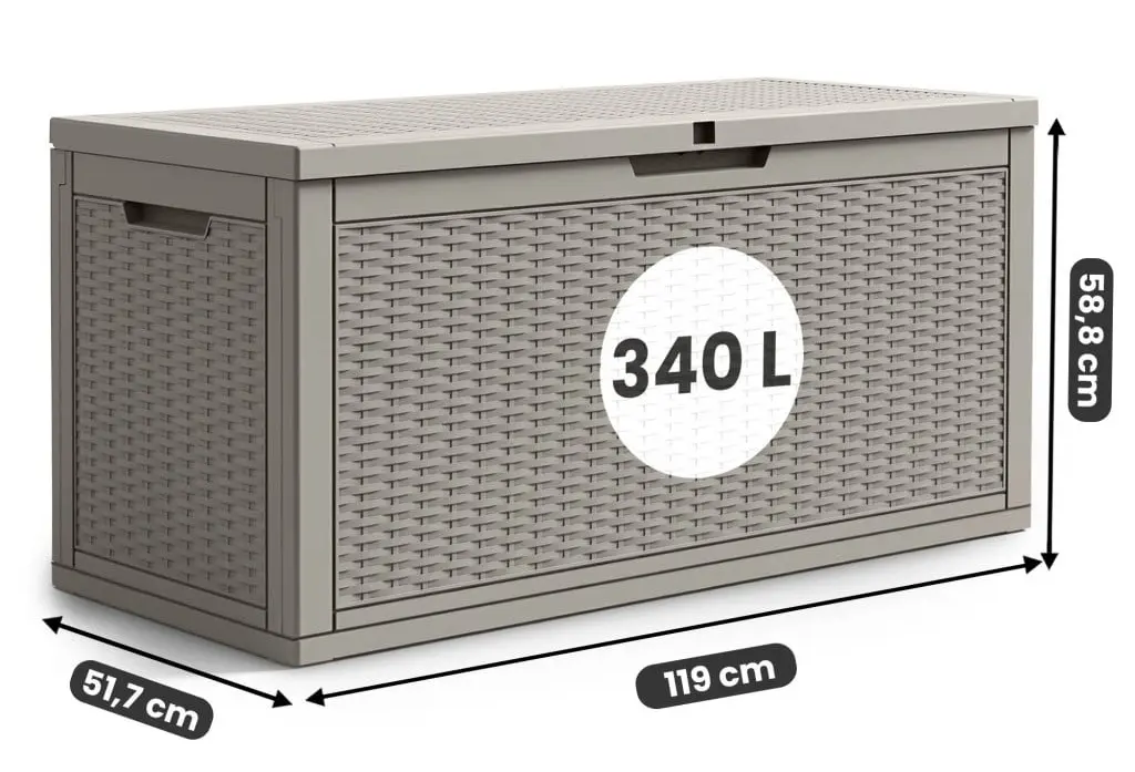 Lada depozitare de gradina Akord 340L (Gray) - 5