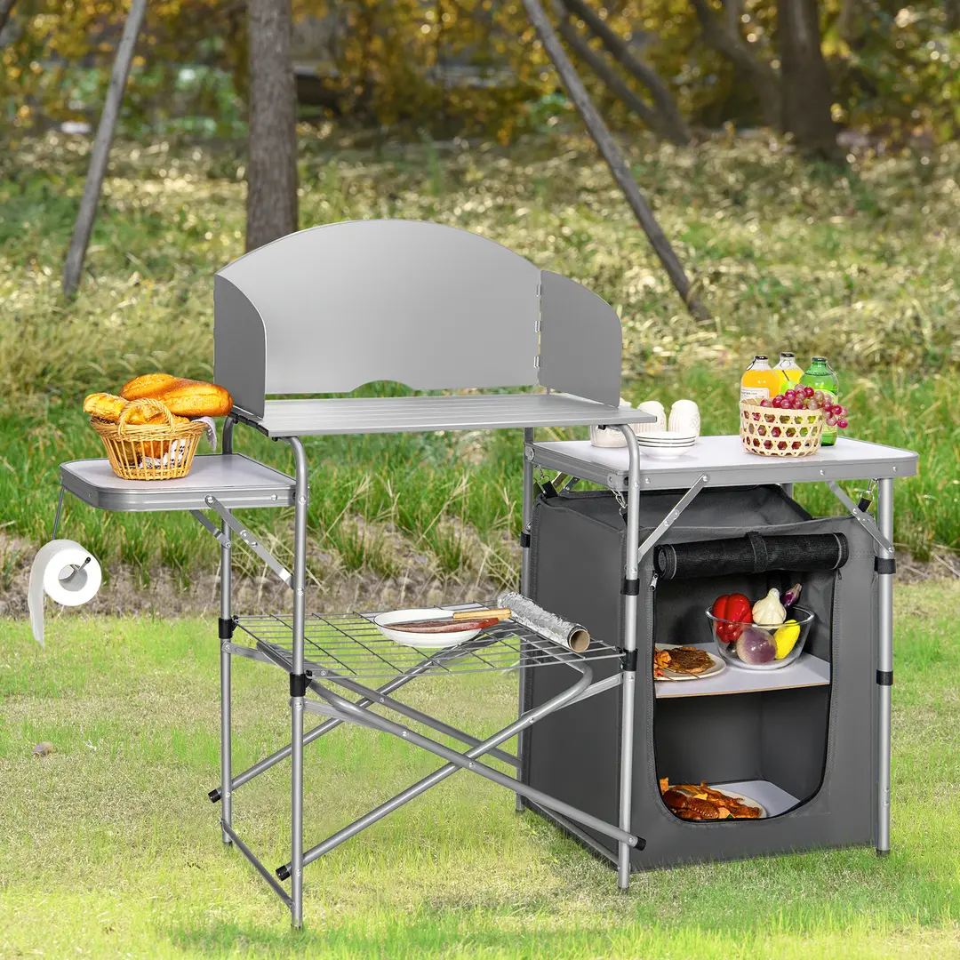 Bucatarie de camping Costway OP70542GR (Grey)