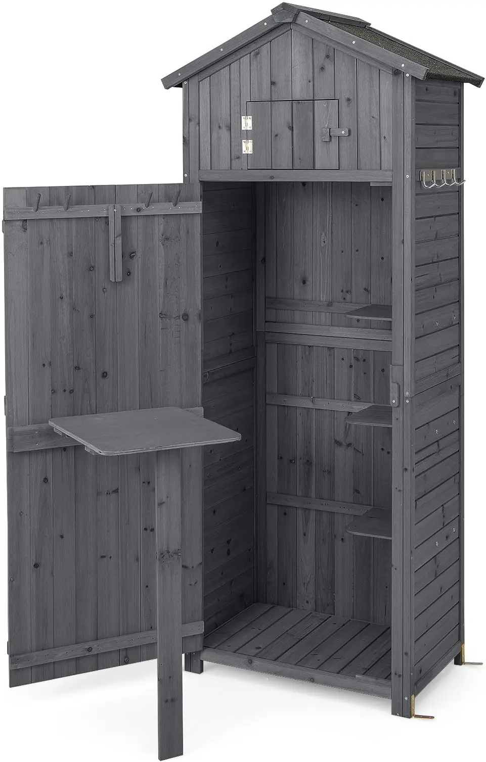 Садовый шкаф Costway GT3918GR (Grey) - 2