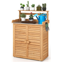 Садовый шкаф Costway GT4201NA (Natural) Thumb