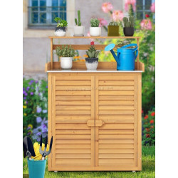 Садовый шкаф Costway GT4201NA (Natural)