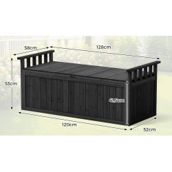 Lada depozitare de gradina Costway GT4244DK (Black) Thumb