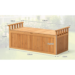 Lada depozitare de gradina Costway GT4244NA (Natural) Thumb