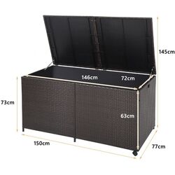 Садовый сундук Costway HW70796 (Brown) Thumb