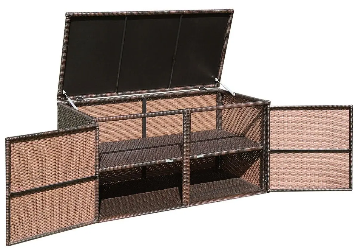 Lada depozitare de gradina Costway HW71006BN (Brown)