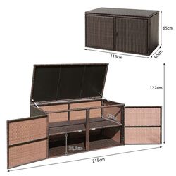 Lada depozitare de gradina Costway HW71006BN (Brown) Thumb