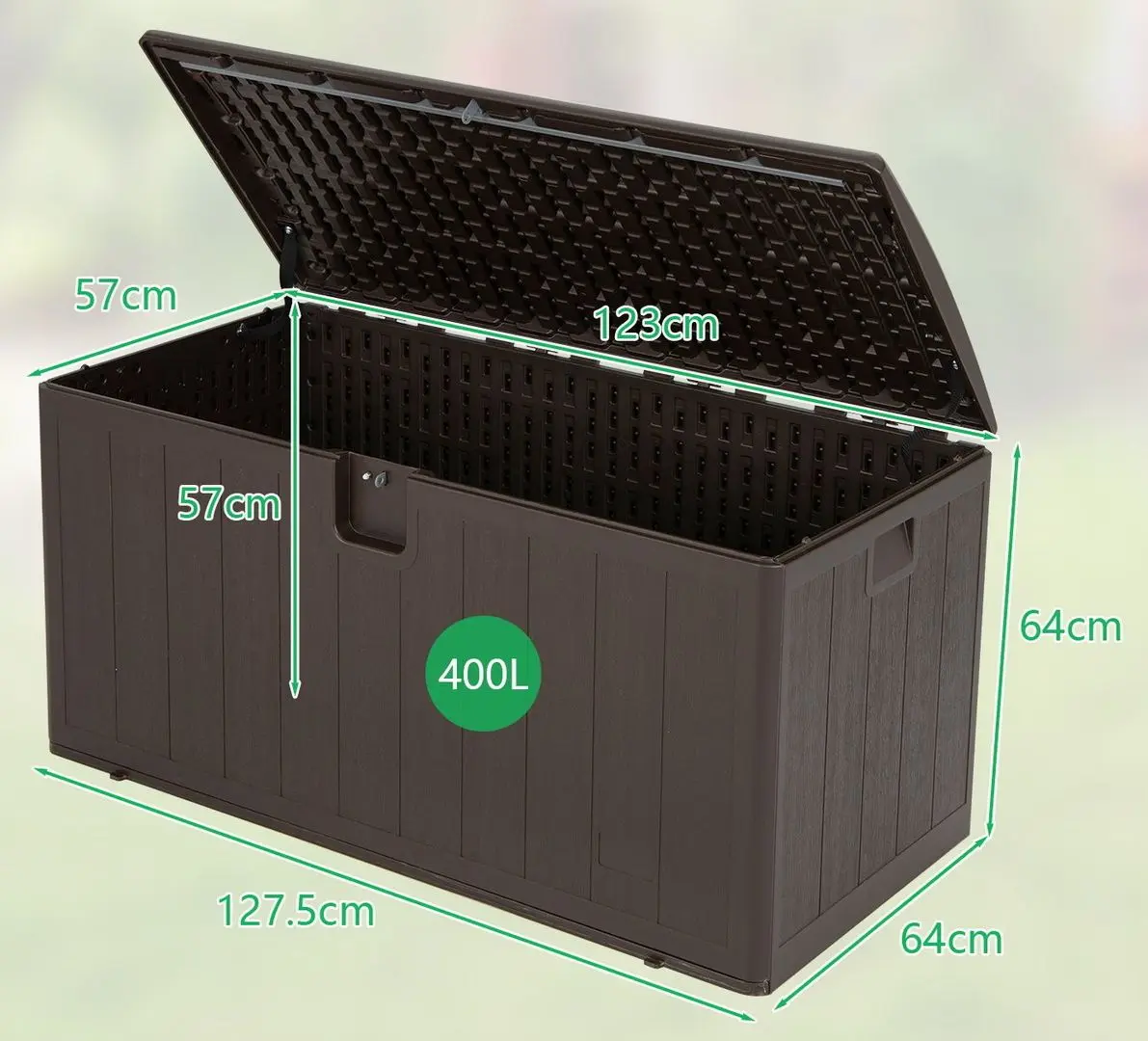 Садовый сундук Costway NP10267 (Brown)