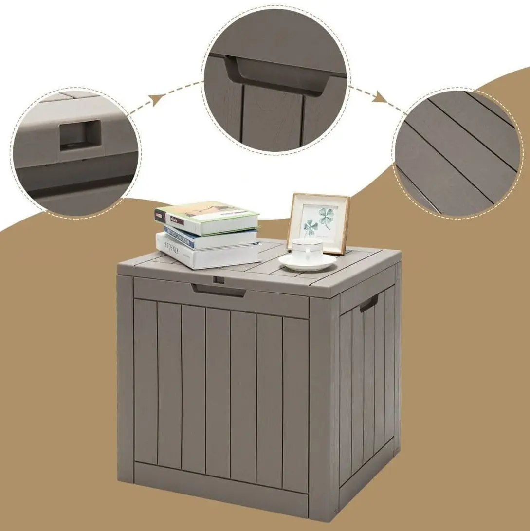 Lada depozitare de gradina Costway NP10310CF (Light Brown)