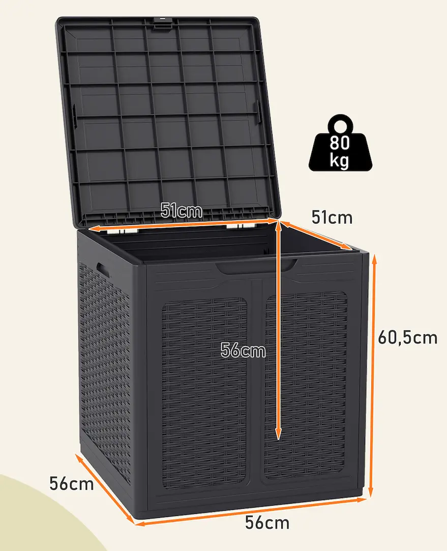 Lada depozitare de gradina Costway NP12726BN (Brown) - 3