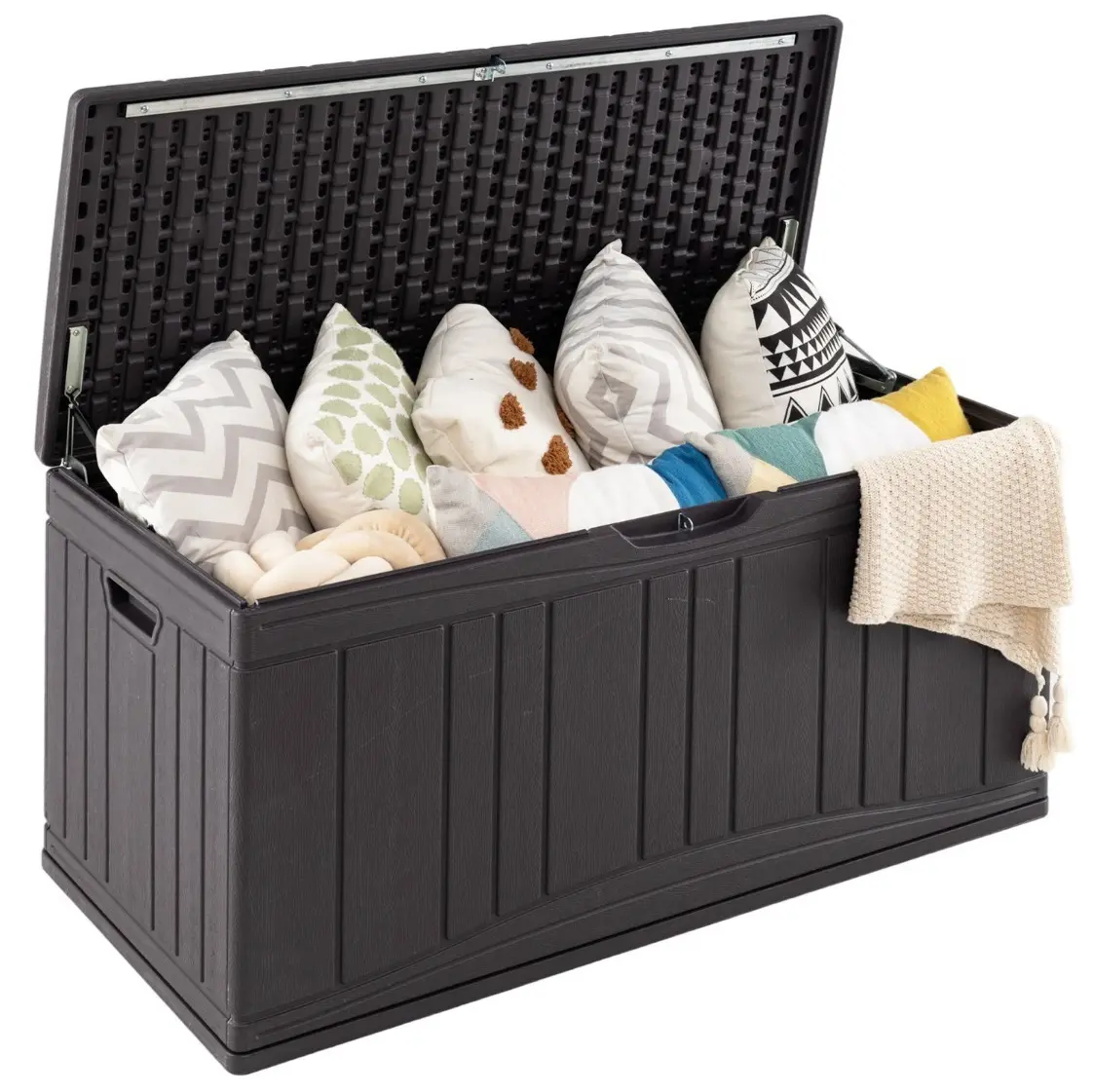 Садовый сундук Costway NP12851ZS (Brown) - 3