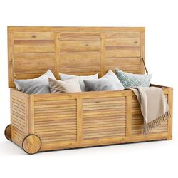 Lada depozitare de gradina Costway OP71258 (Natural) Thumb