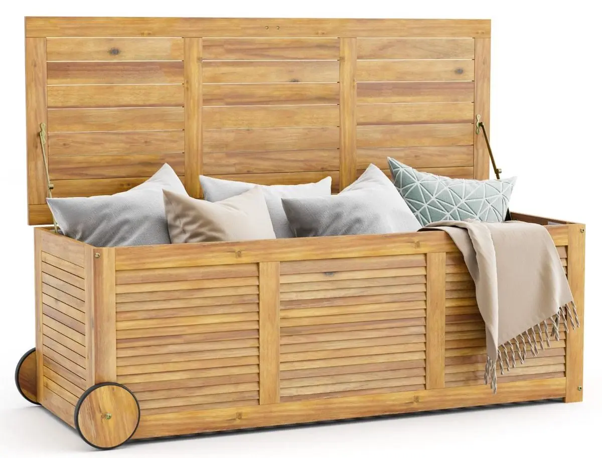 Lada depozitare de gradina Costway OP71258 (Natural)