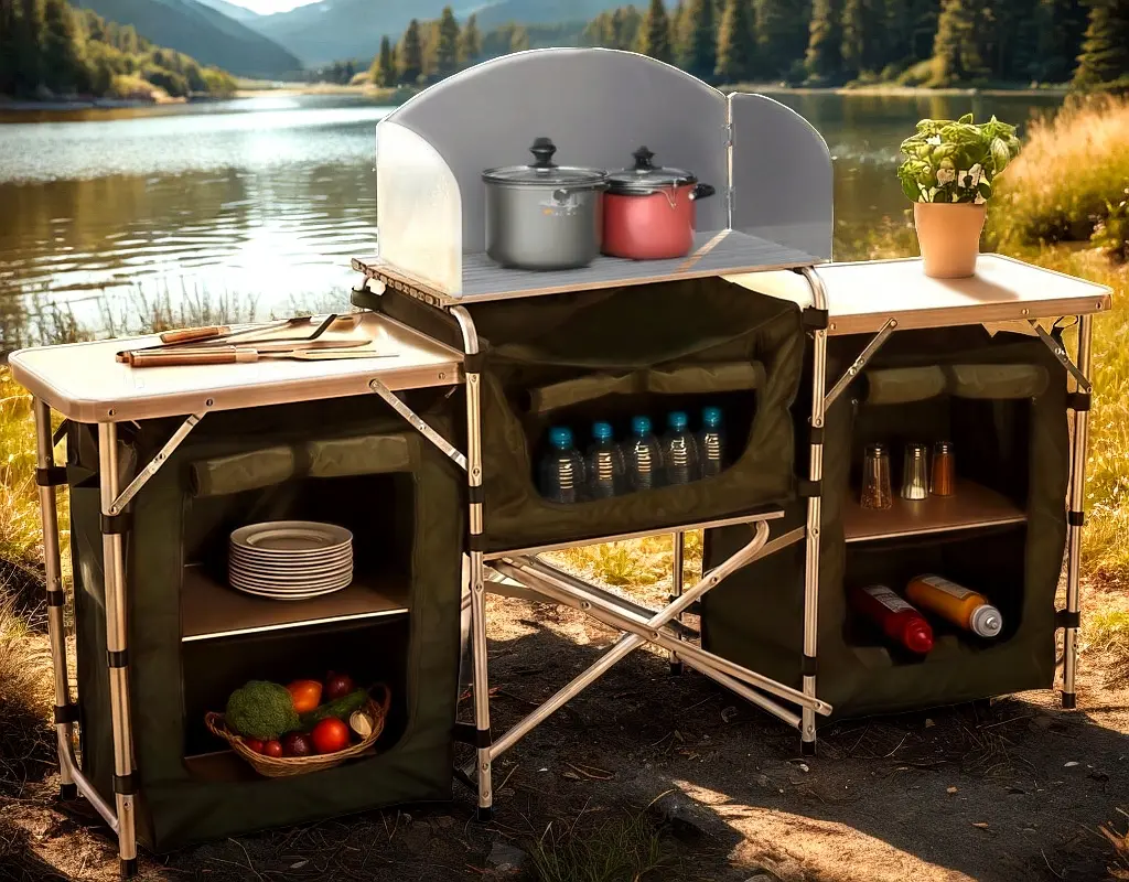 Складная кухня GardenLine OXE8418 (Black)