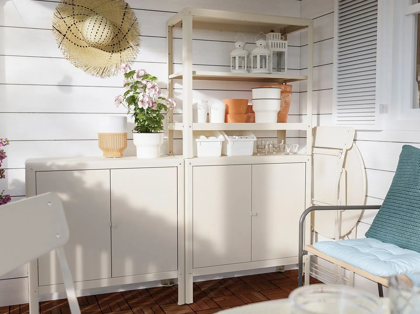 Тумба Ikea Kolbjorn 80x81 (Бежевый)