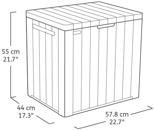 Садовый сундук Keter City 254613 (Anthracite)