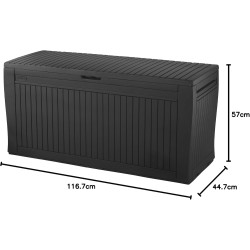 Lada depozitare de gradina Keter Comfy 56125 270L (Graphite) Thumb