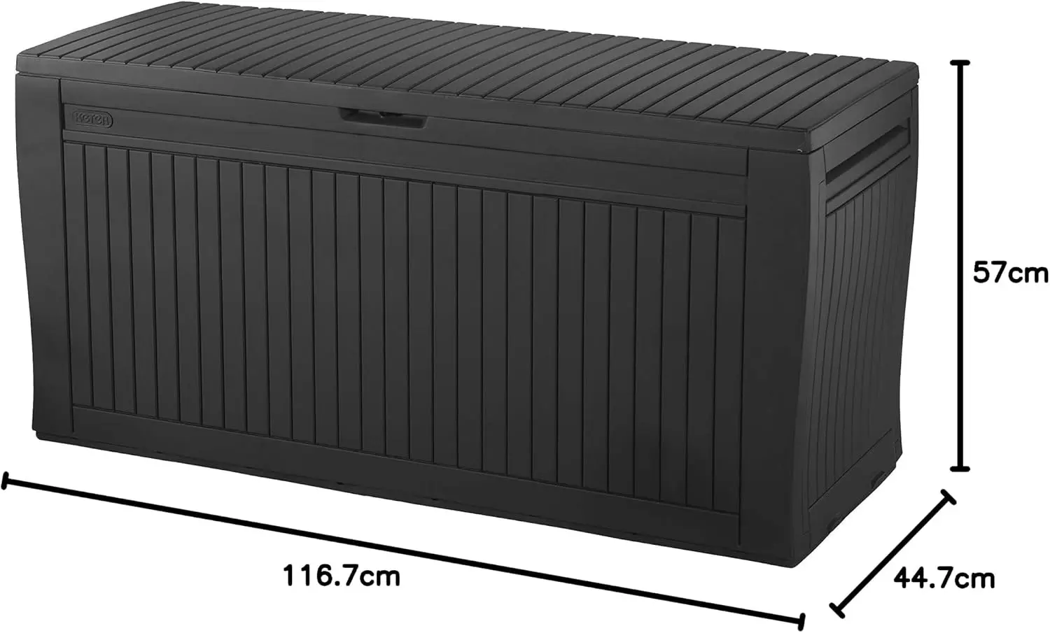 Lada depozitare de gradina Keter Comfy 56125 270L (Graphite) - 8