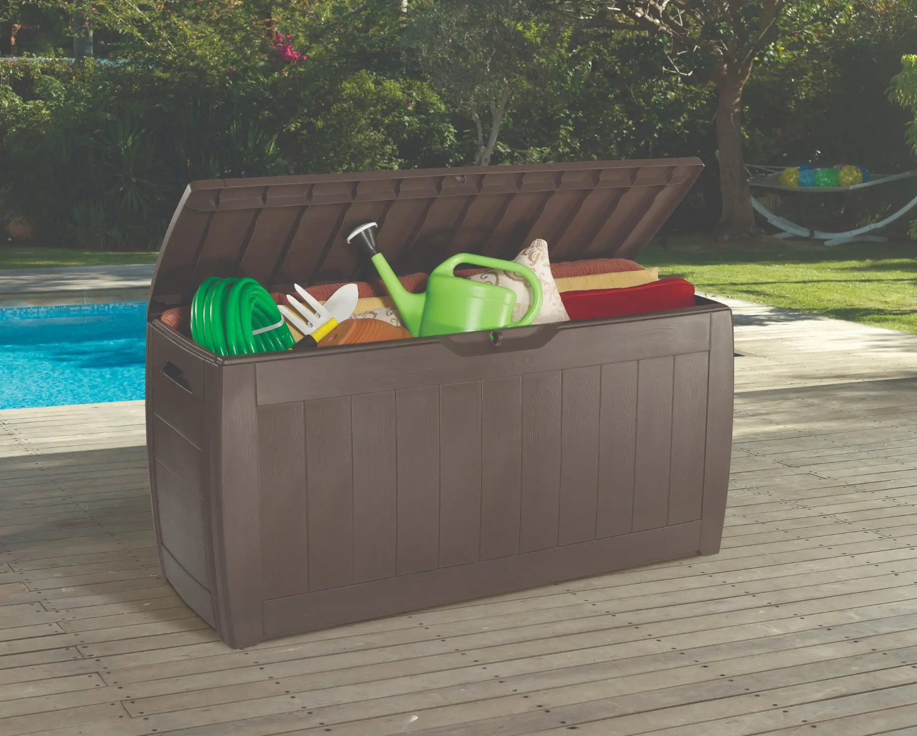 Lada depozitare de gradina Keter Hollyywood 270L (Brown) - 3