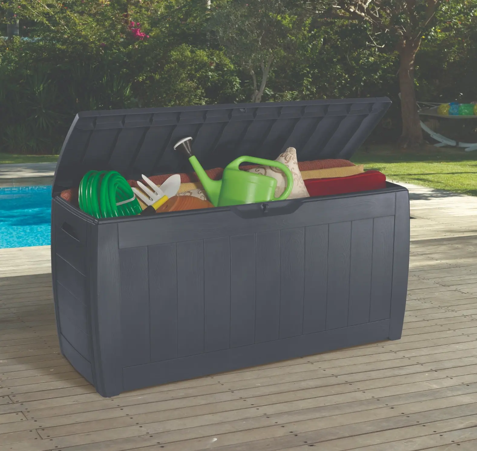 Садовый сундук Keter Hollyywood 270L (Grey) - 3