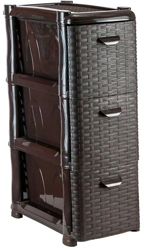 Комод М-пластика Ротанг М2813 (3 секции)