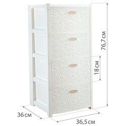 Комод М-пластика Стиль Кружево М2738 (White) Thumb