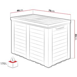Lada depozitare de gradina Mirjan24 Teramote/Eurytos (Anthracite) Thumb