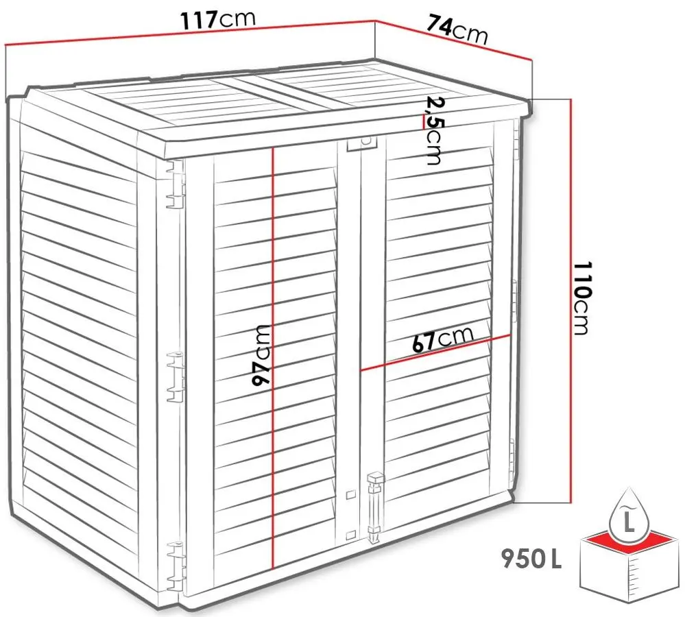 Dulap Mirjan24 Elatior/Maxibox (Gray) - 2