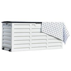 Lada depozitare de gradina Mobhaus Padmo (White/Black) Thumb