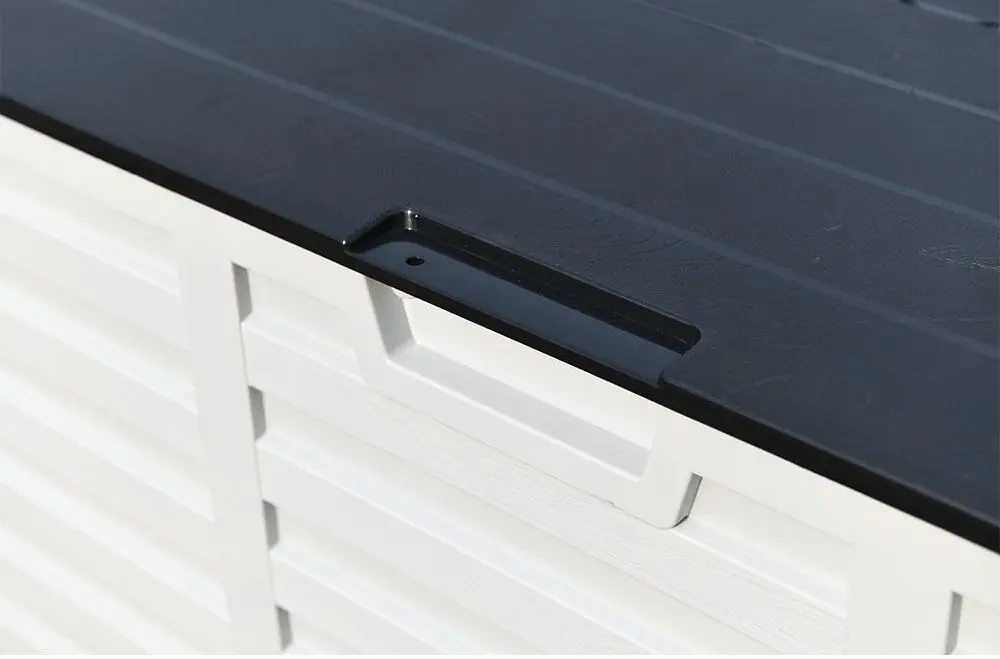 Lada depozitare de gradina Mobhaus Padmo (White/Black) - 8