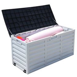 Lada depozitare de gradina Mobhaus Padmo (White/Black) Thumb