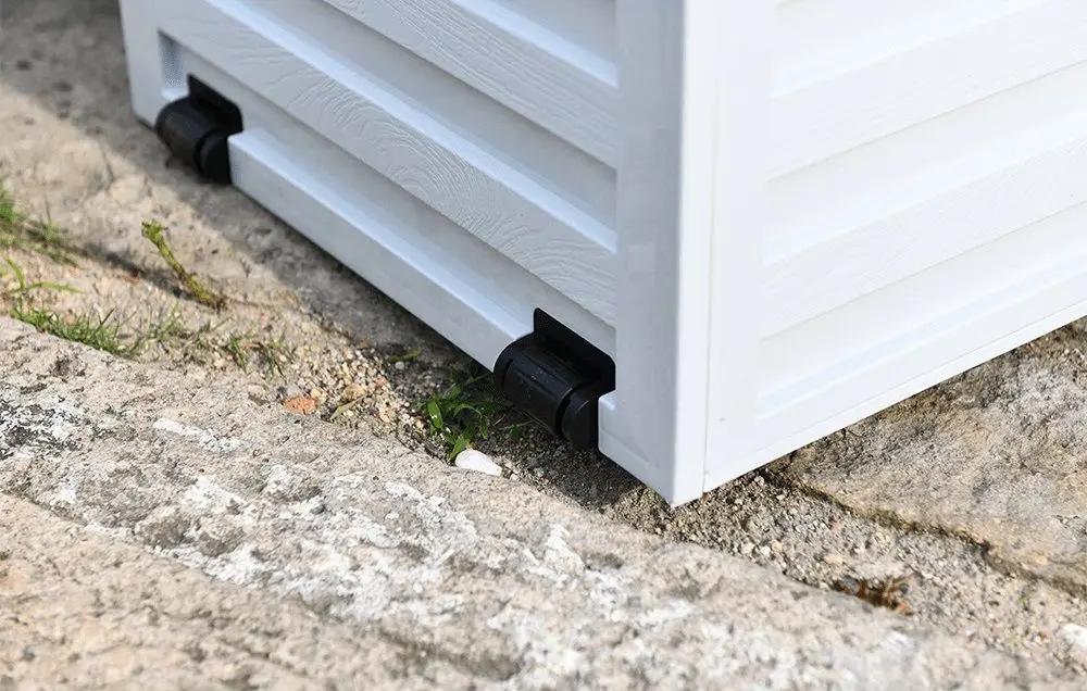 Lada depozitare de gradina Mobhaus Padmo (White/Black) - 6