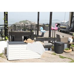 Lada depozitare de gradina Mobhaus Padmo (White/Black) Thumb