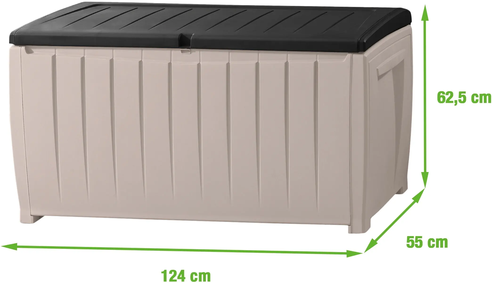 Садовый сундук Naterial Flint 340L (Beige) - 3