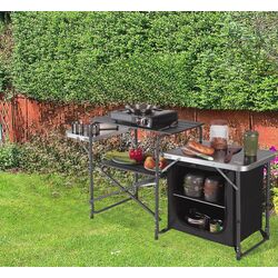 Cкладной шкаф Nils Camp NC3040 (Black/Silver)