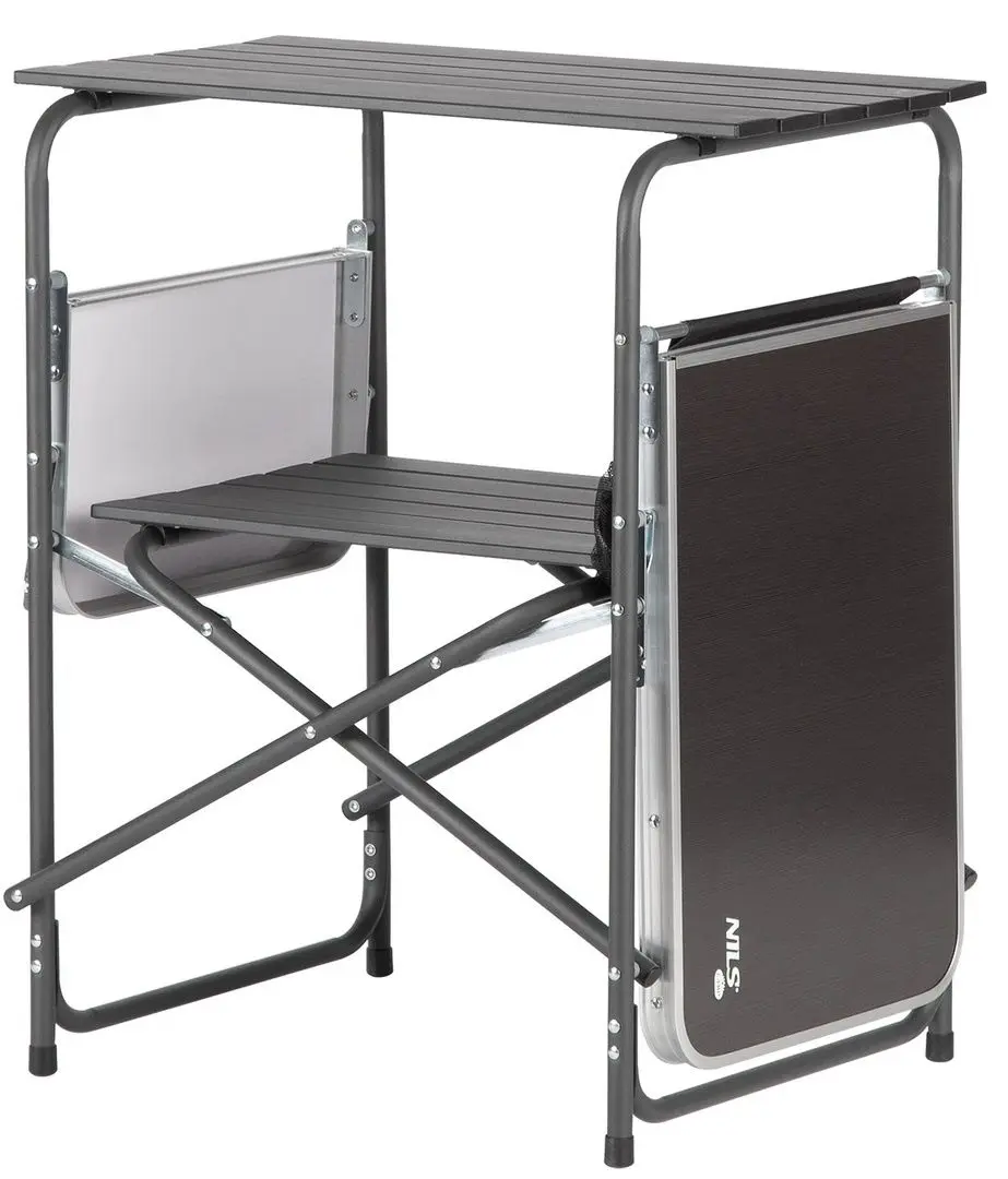 Cкладной шкаф Nils Camp NC3040 (Black/Silver)