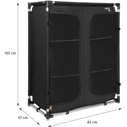 Складной шкаф Nils Camp NC3034 (Black) Thumb