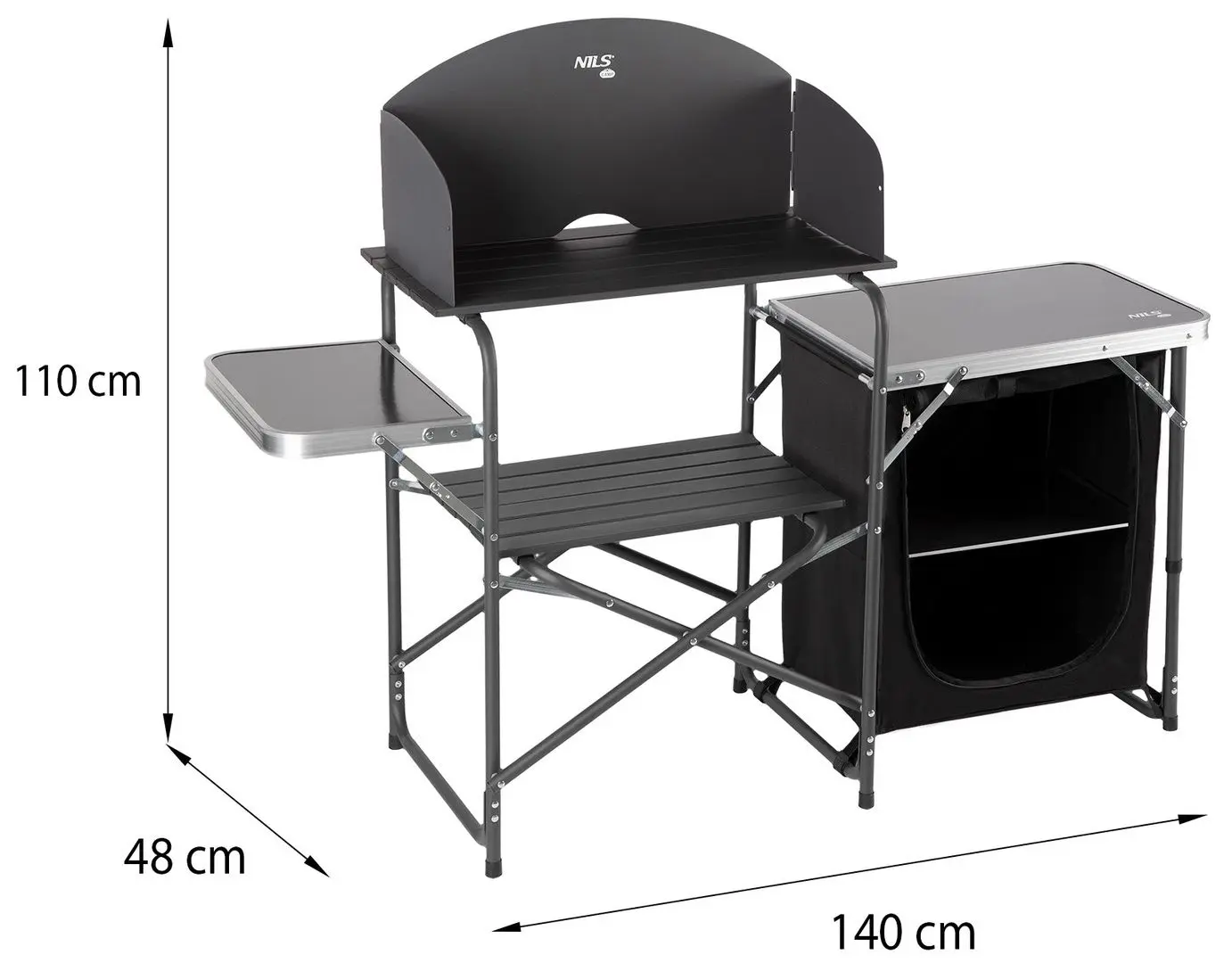 Складной шкаф Nils Camp NC3041 (Black)