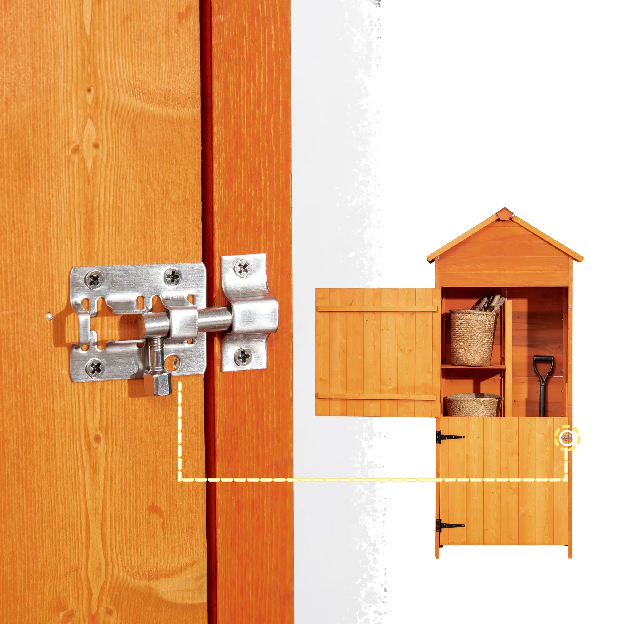 Cадовый шкаф Outsunny 845-063V01 (Natural)