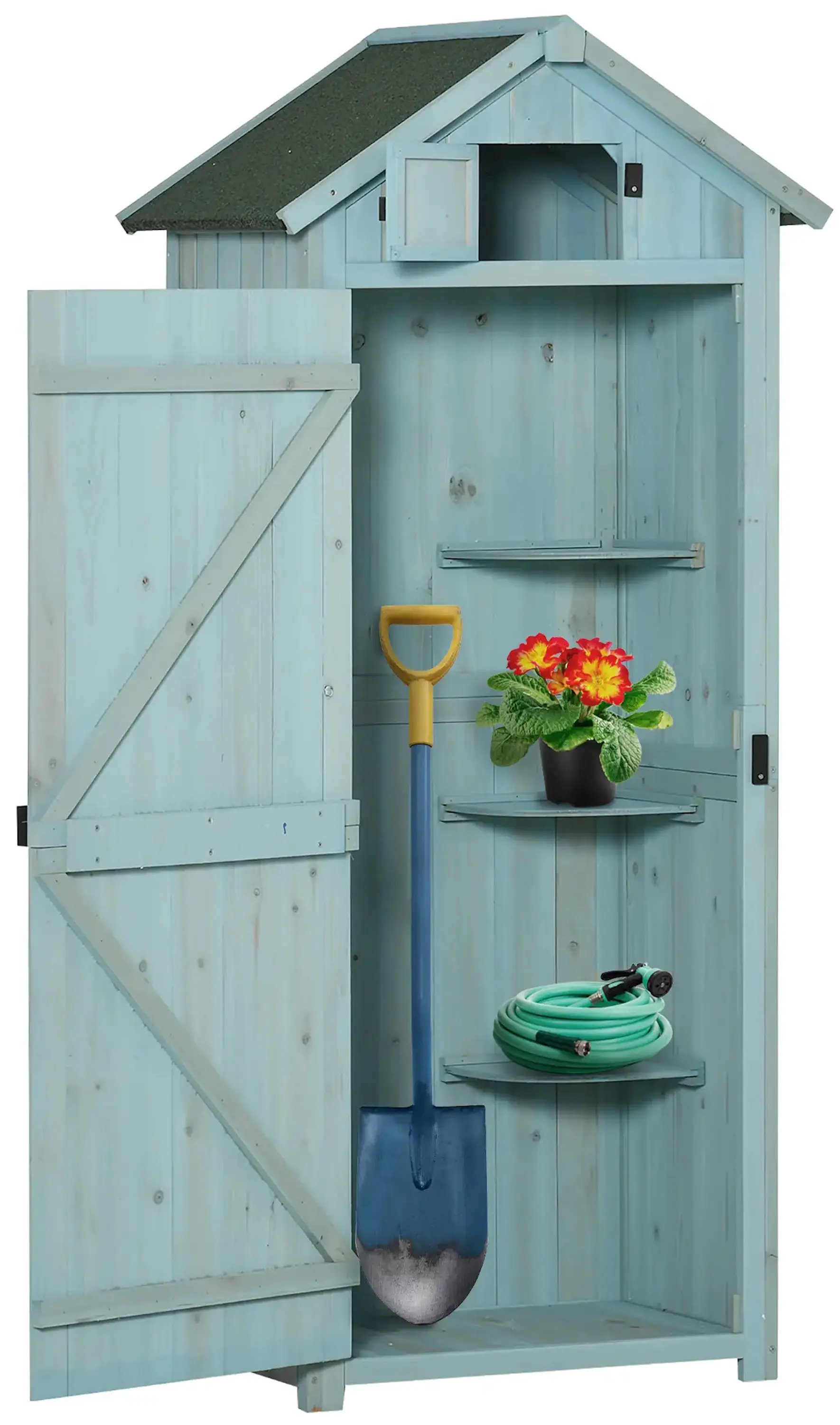 Cадовый шкаф Outsunny 845-209V01BU (Blue) - 4