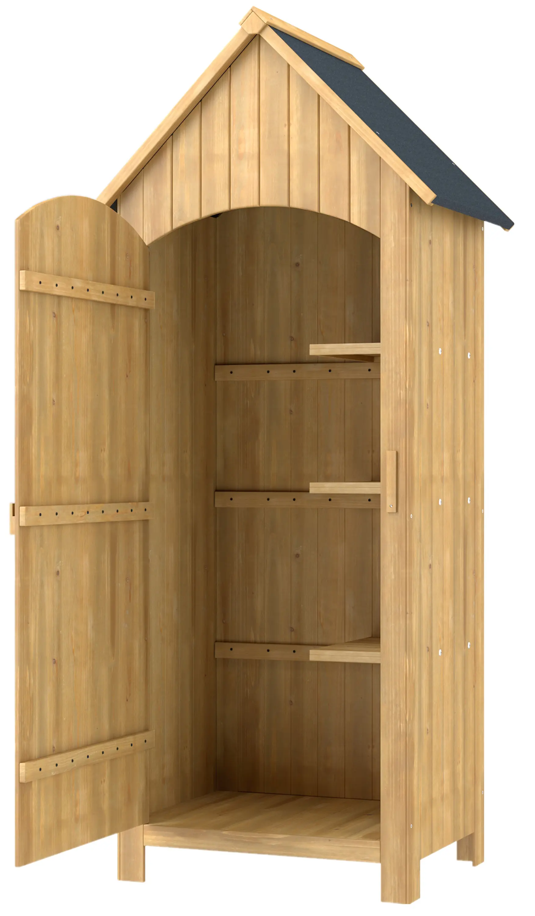 Cадовый шкаф Outsunny 845-246ND (Natural) - 4