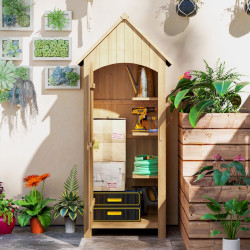 Cадовый шкаф Outsunny 845-246ND (Natural) Thumb