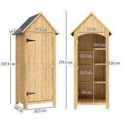 Cадовый шкаф Outsunny 845-246ND (Natural) Thumb