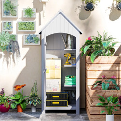 Cадовый шкаф Outsunny 845-246WT (White) Thumb