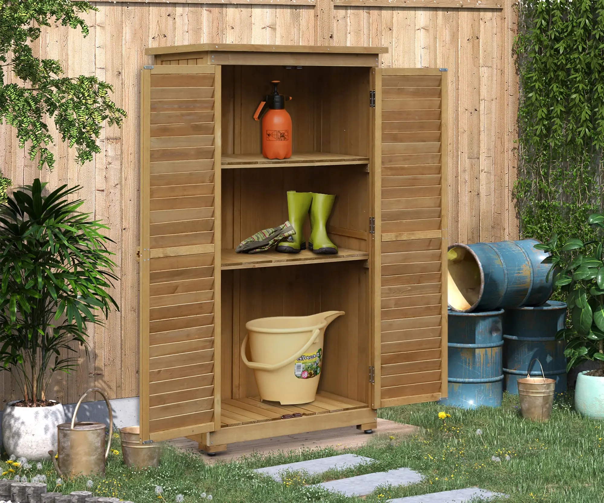 Cадовый шкаф Outsunny 845-247 (Natural)