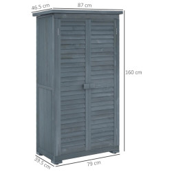 Cадовый шкаф Outsunny 845-247GY (Grey) Thumb