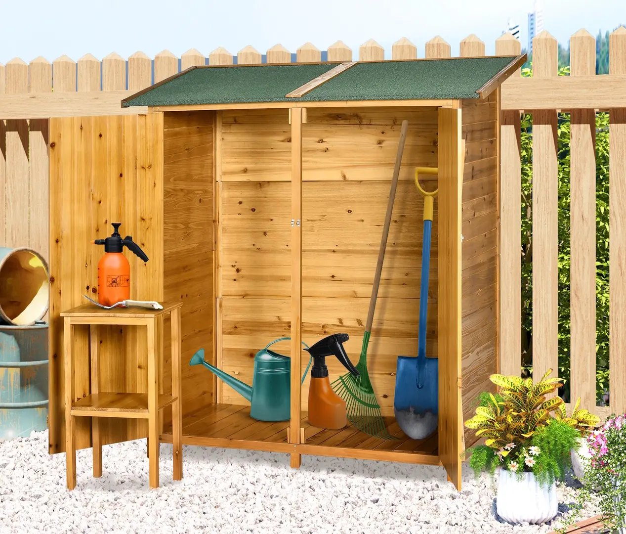 Cадовый шкаф Outsunny 845-353V01ND (Natural)