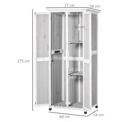 Cадовый шкаф Outsunny 845-359GY (Grey) Thumb